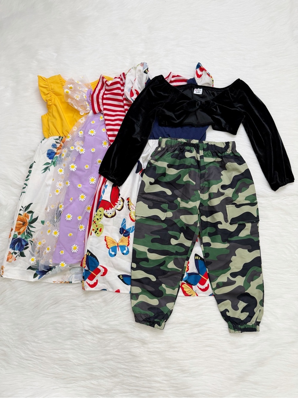 New Girls Toddler Size 3T-4T BUNDLE (6) Spring/Summer Dress